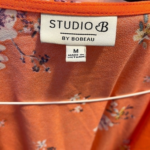 Studio B by Bobeau Floral Wrap Around Dress Medium - Picture 2 of 8